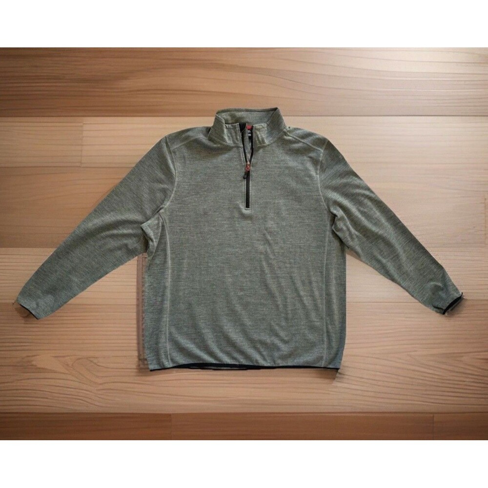 Avalanche Men's Size XL 1/4 Quarter Zip Pullover Long Sleeve Shirt Gray Winter